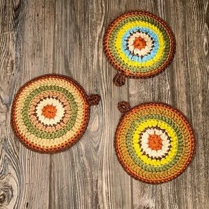 Crochet Set of Three Potholders